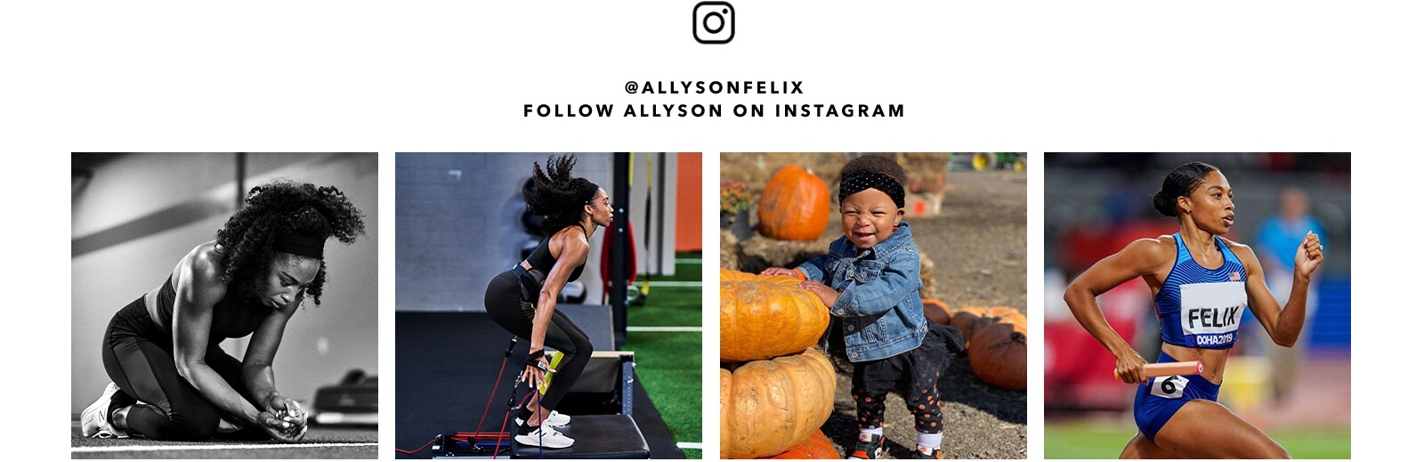 follow allyson on instagram @allysonfelix