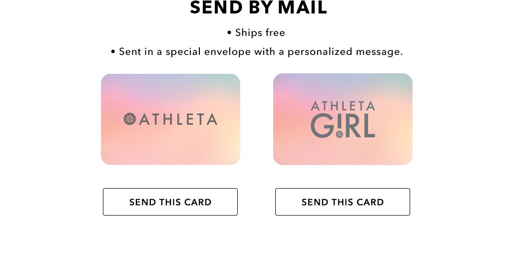 Send by mail: ships free, sent in a special envelope with a personalized message