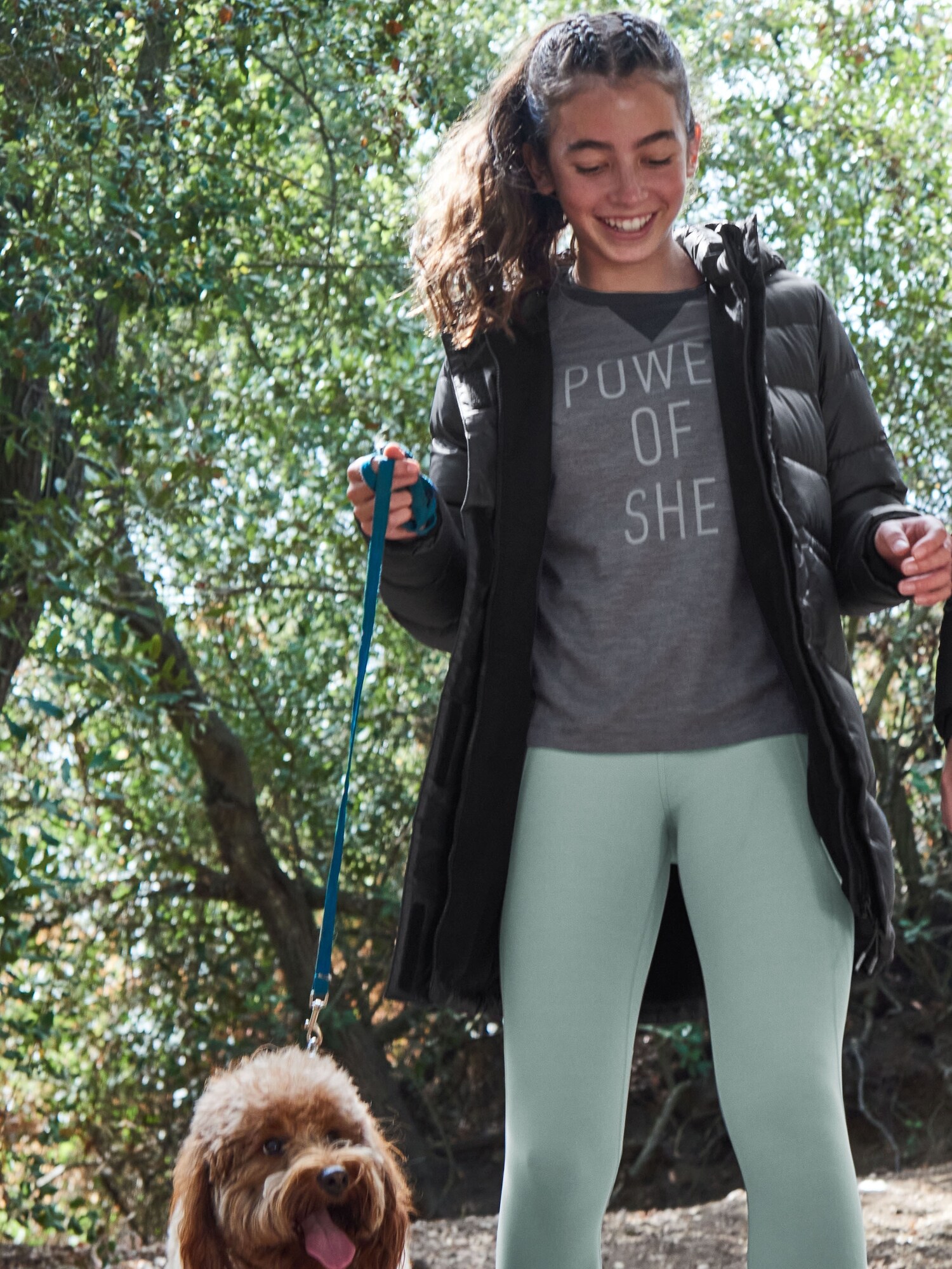 snow down jacket athleta