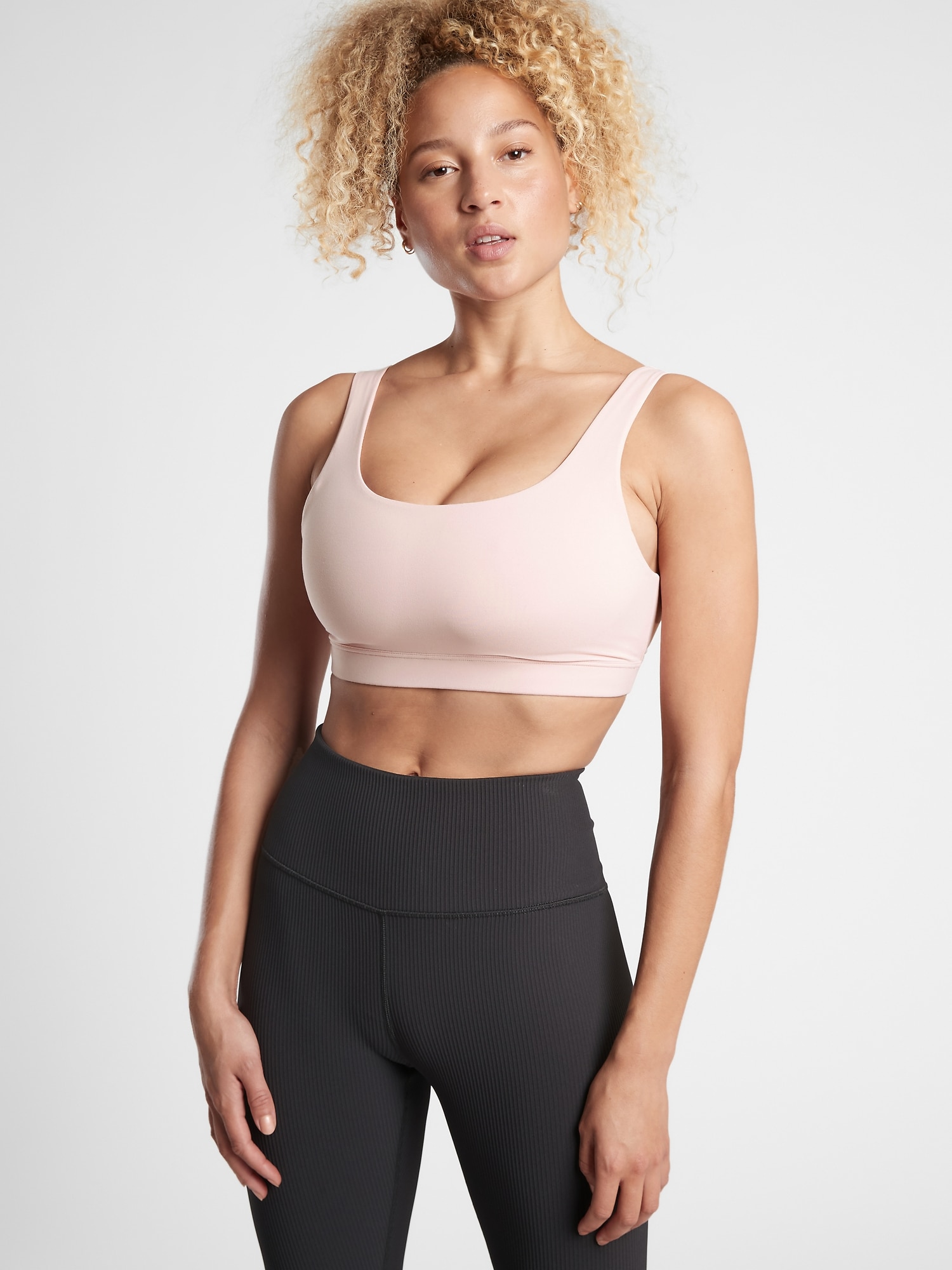 Athleta Exhale Bra D&#45DD+ pink. 1