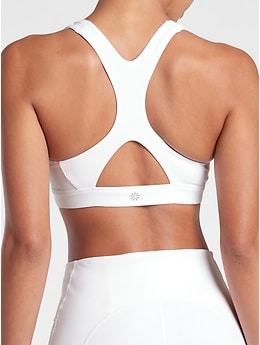  Avia Activewear Confetti Arctic White Zip Front Sports Bra -  Large : Clothing, Shoes & Jewelry