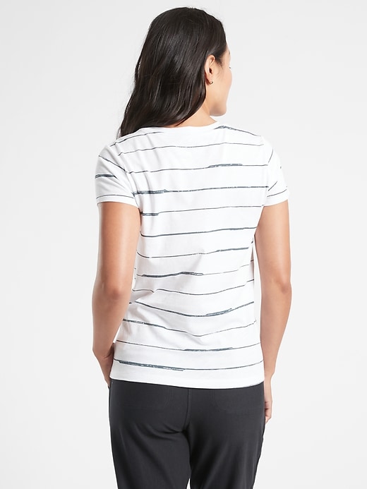 Image number 2 showing, Organic Daily Striped Tee