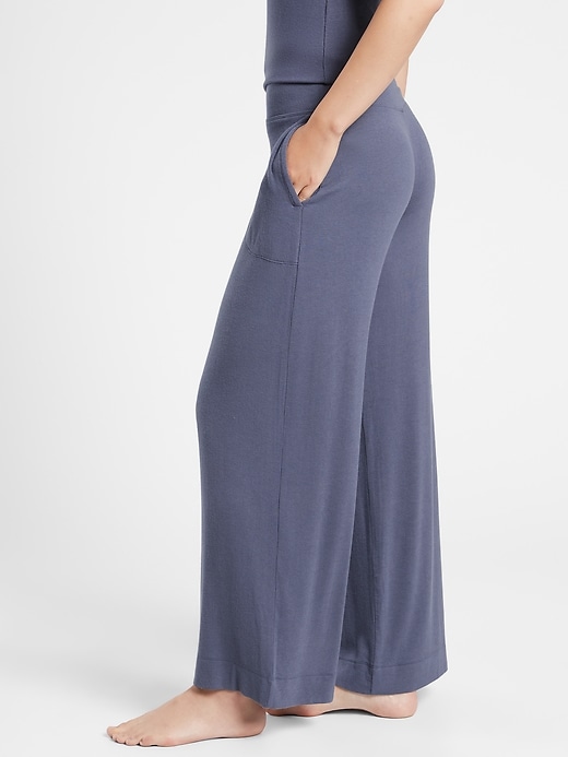Image number 3 showing, Well Rested Rib Sleep Wide Leg Pant