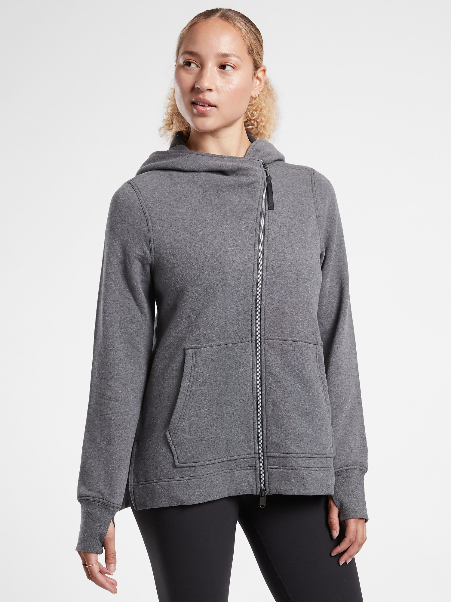 Athleta Retroplush Sweatshirt gray. 1