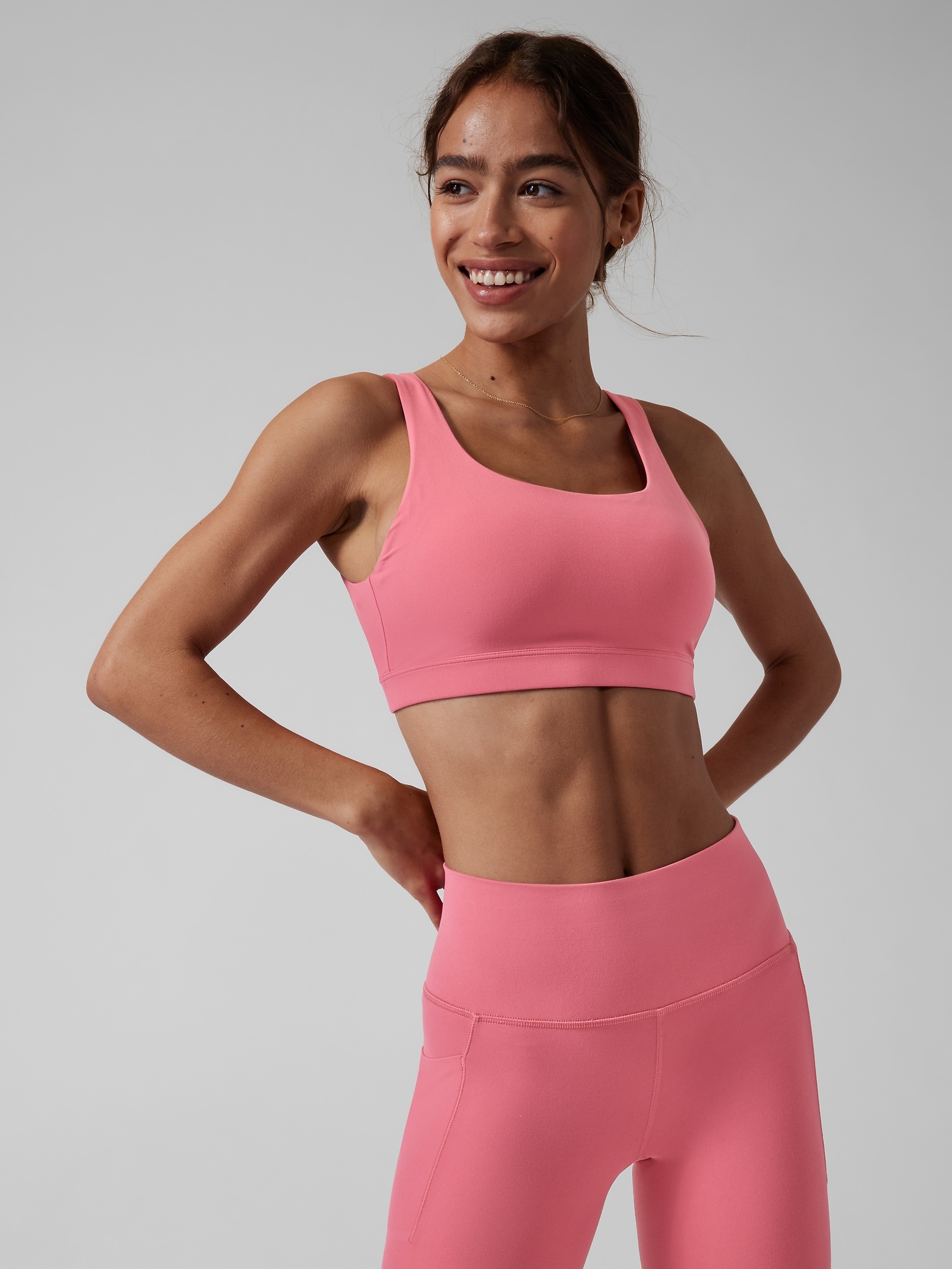 Athleta Exhale Bra D&#45DD+ pink. 1