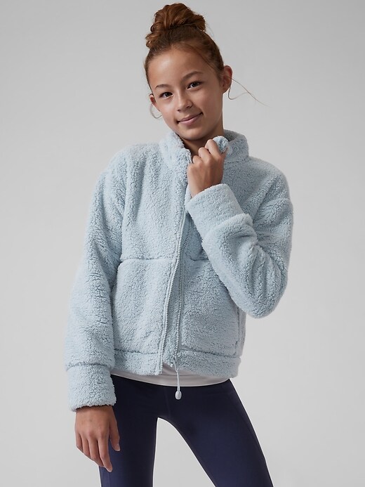 Image number 1 showing, Athleta Girl So Toasty Tugga Sherpa Jacket