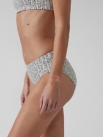Bas de bikini imprimé à couverture complète sans coutures