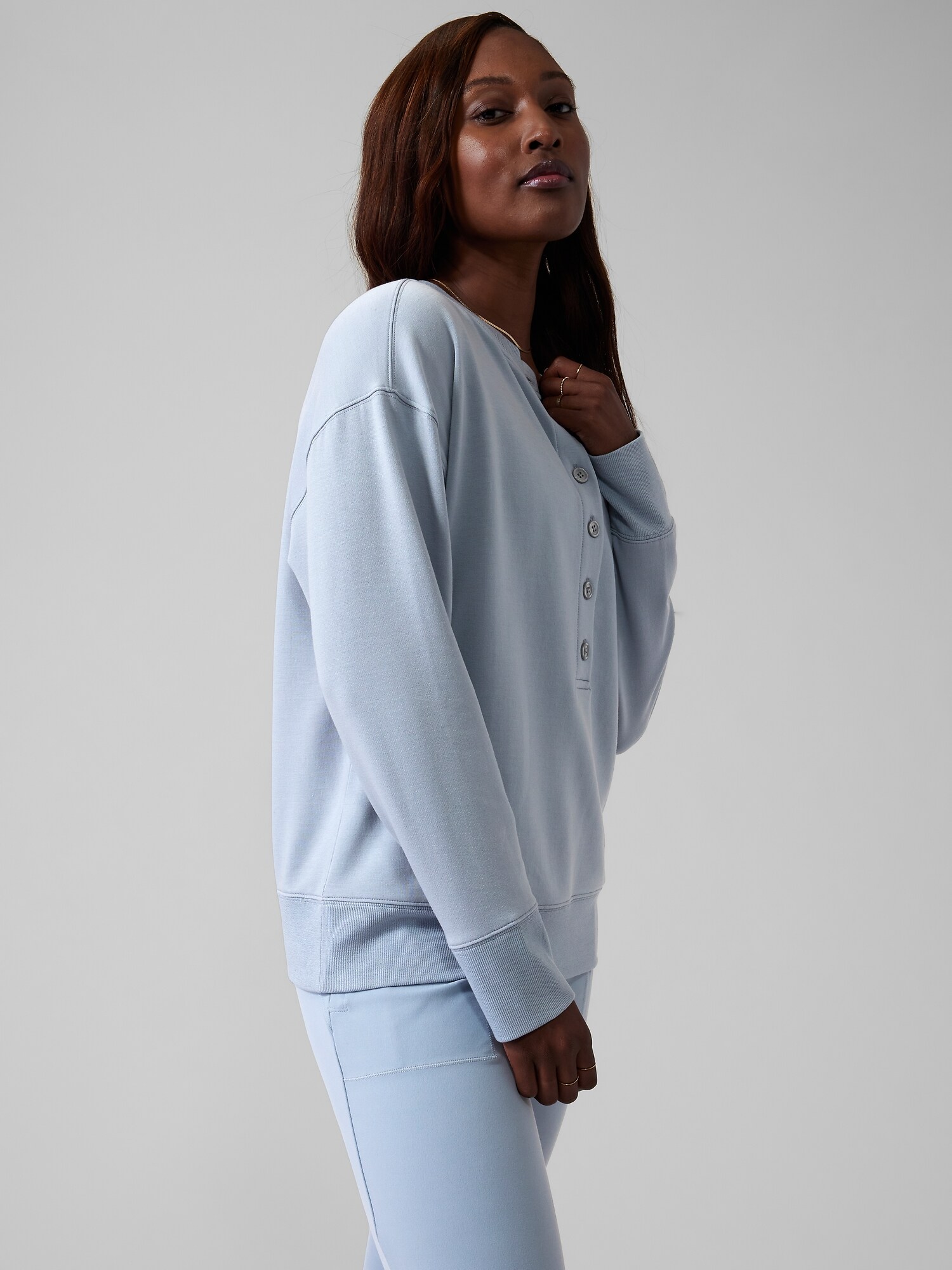 Originals repeating light blue clearance hoodie