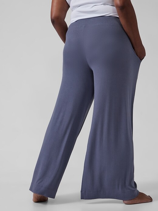 Image number 5 showing, Well Rested Rib Sleep Wide Leg Pant