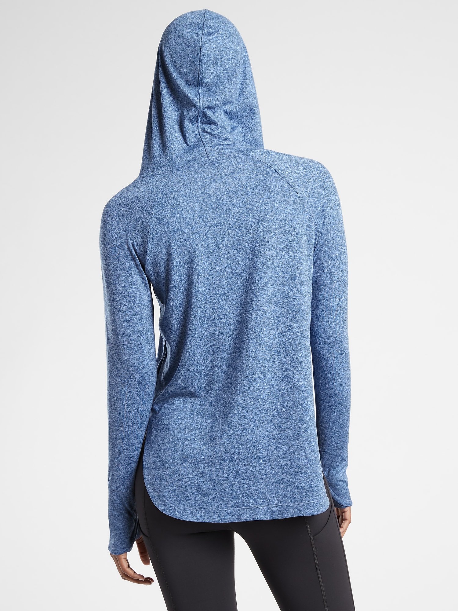 Athleta Plus Metropolis Grey Uptempo Hoodie Sweatshirt #382882 1X for sale  online