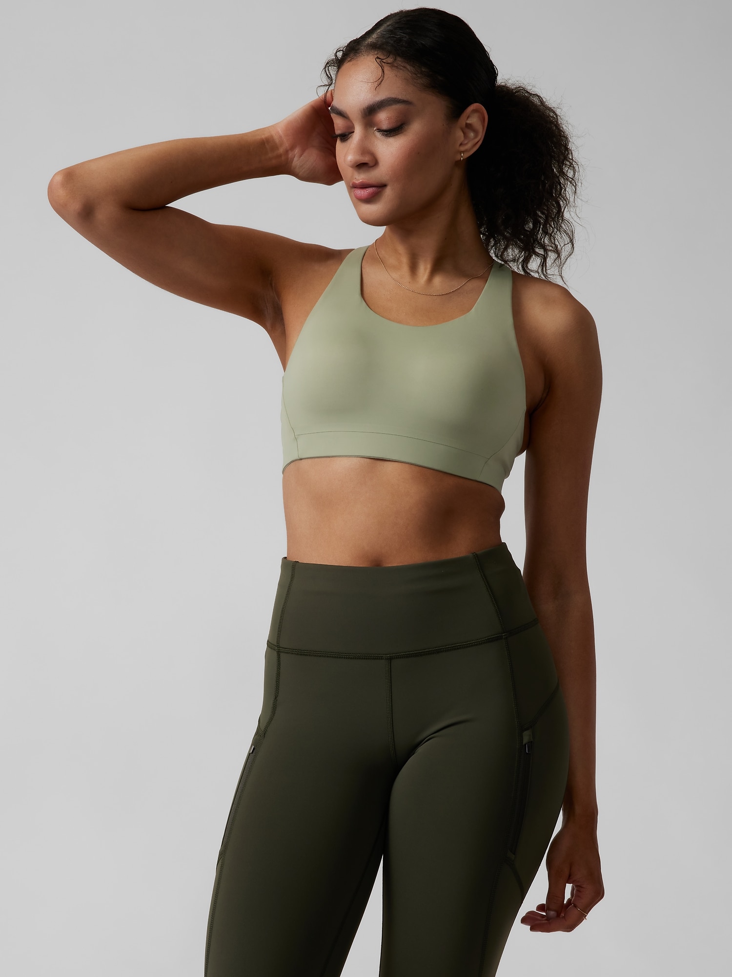 Athleta Advance Bra B&#45G green. 1