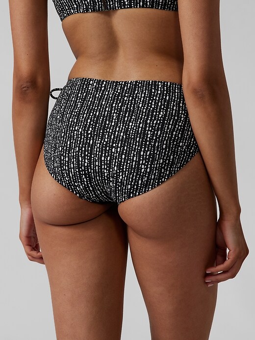 Bas de bikini imprimé à couverture complète ajustable sans coutures