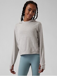 Athleta Girl Bounce Around Crop Hoodie