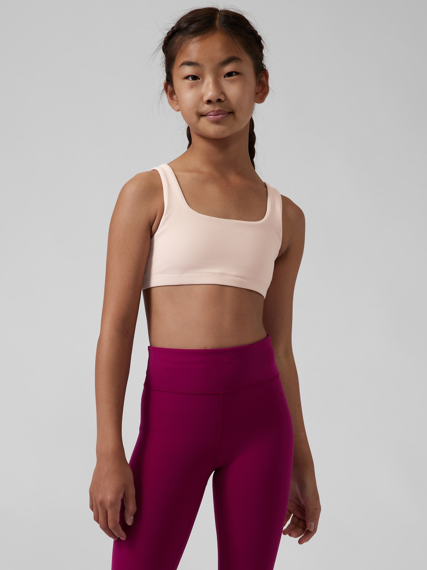 Square Neckline Yoga Bra Sports Padded Top Shockproof Running Vest