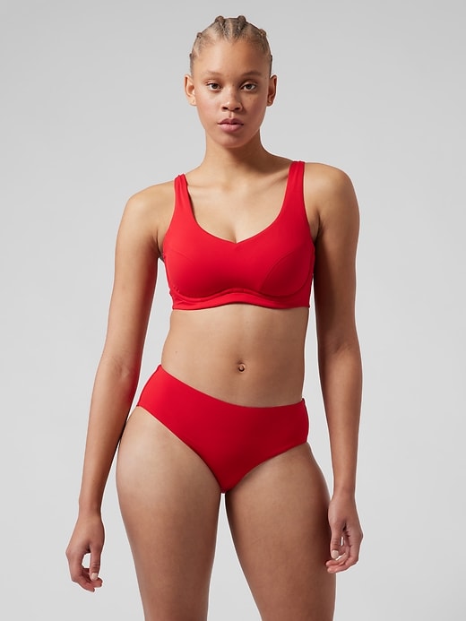 Avia Women's Reversible Bralette Swim Top With Adjustable Straps