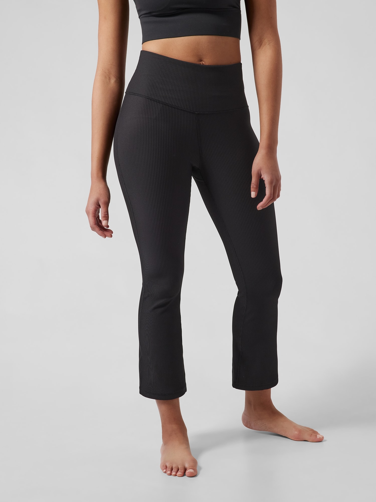Athleta Elation Split Flare Pant size XSP XS Petite // Black #883643 -  Athletic apparel