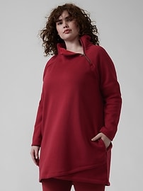 Cozy Karma Asym Sweatshirt Dress
