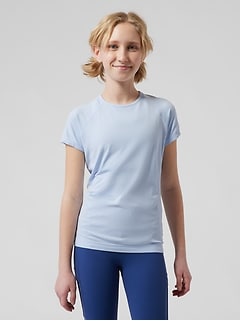 T-shirt sans coutures longueur standard Power Up Athleta Girl
