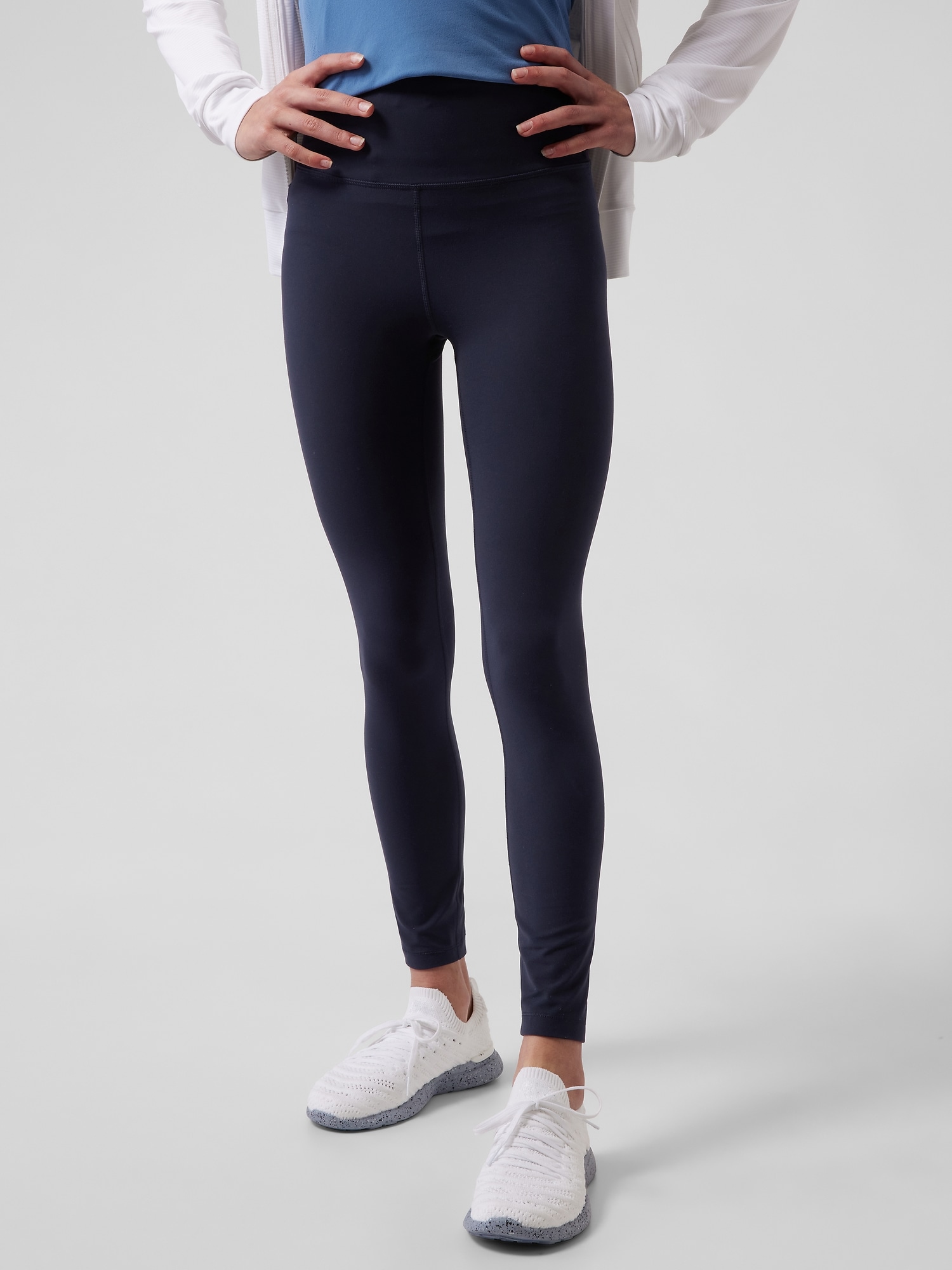 Athleta Girl Ultra High Rise Chit Chat 7/8 Tight blue. 1