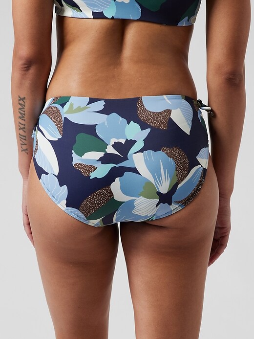 L'image numéro 2 présente Bas de bikini imprimé à couverture complète ajustable sans coutures