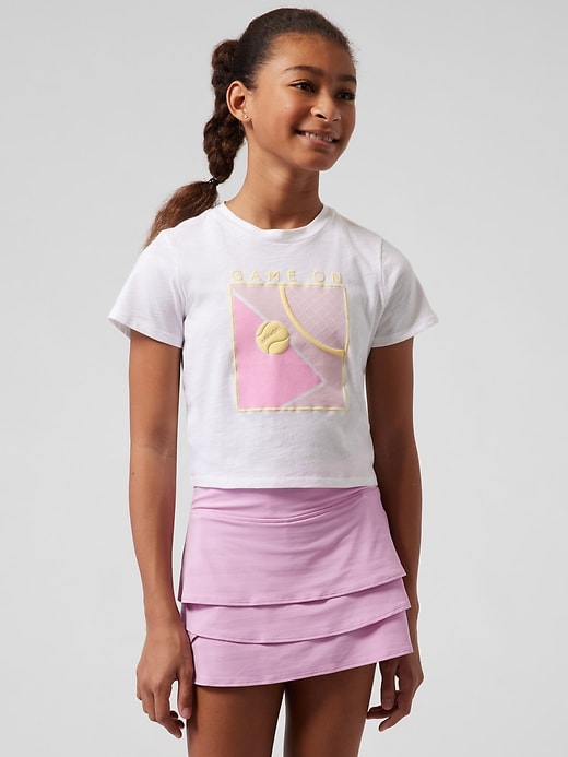 Image number 1 showing, Athleta Girl Game On Crop Tee