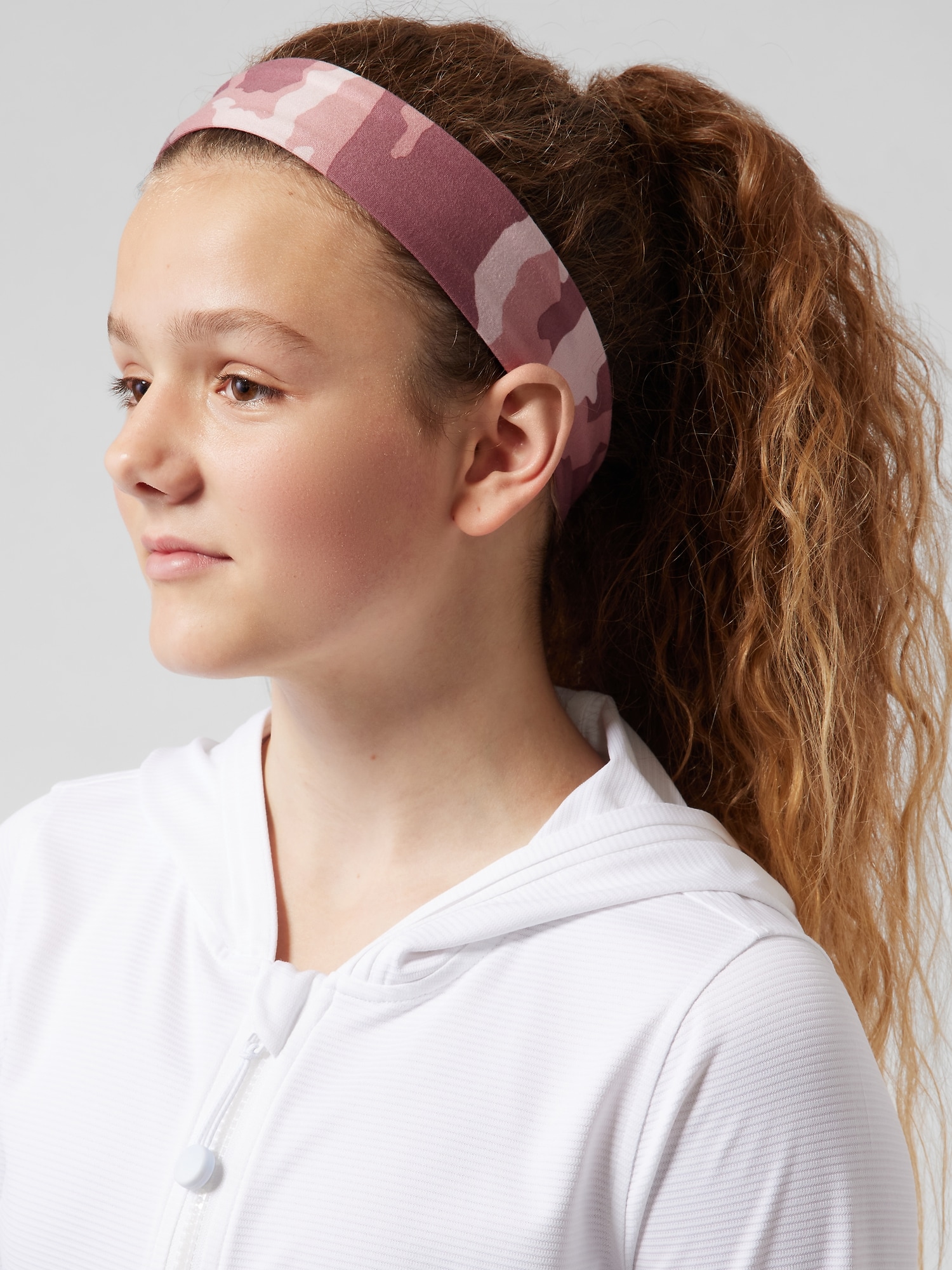 Athleta Girl Take On The Universe Headband pink. 1