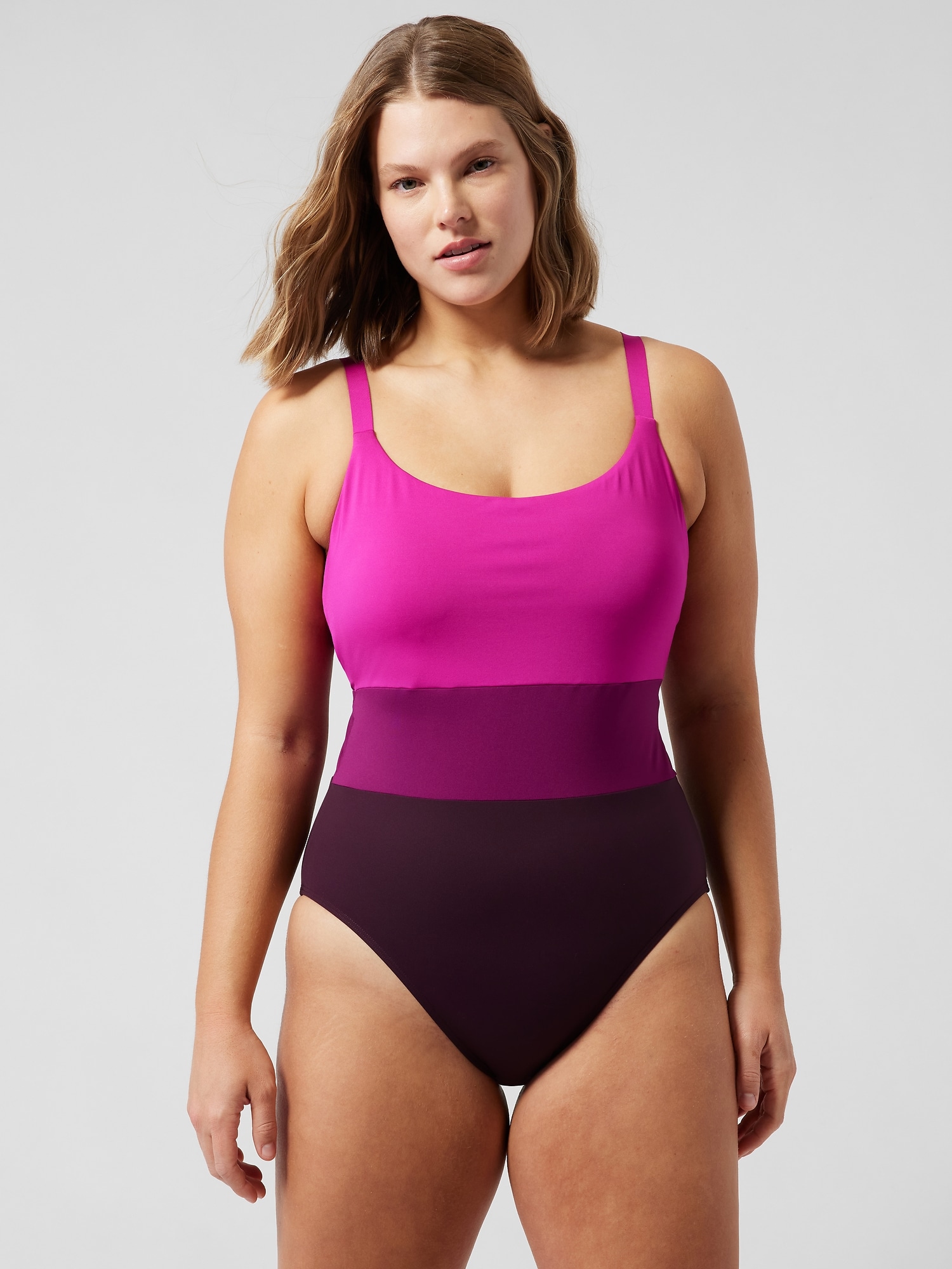 Athleta Coastline One Piece Swimsuit purple. 1