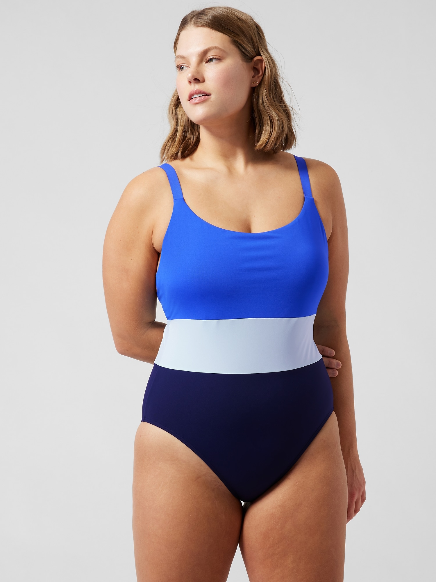 Athleta Swimsuit Womens 36D Chevron High Leg One Piece Beach Pool Vacation  Size undefined - $44 - From Sigi