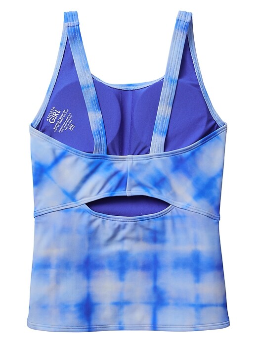 View large product image 2 of 2. Athleta Girl Bali Blue Tankini Top