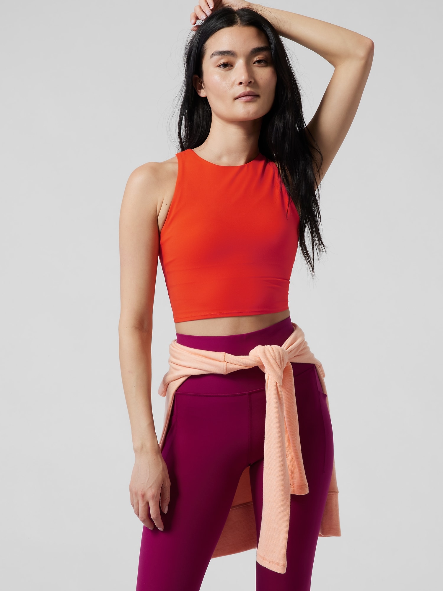 Athleta Conscious Crop Bra A&#45C orange. 1