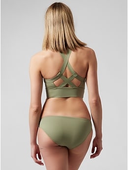 Athleta Conscious Crop Bikini Top D-Dd green - 531084092