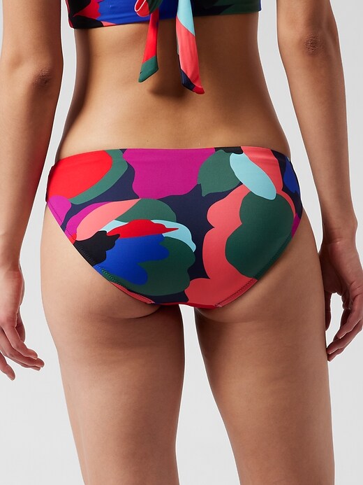 L'image numéro 6 présente Bas de bikini imprimé à couverture moyenne sans coutures