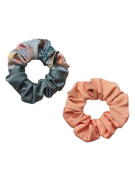 View large product image 2 of 3. Athleta Girl SB Shine Scrunchie 2-Pack