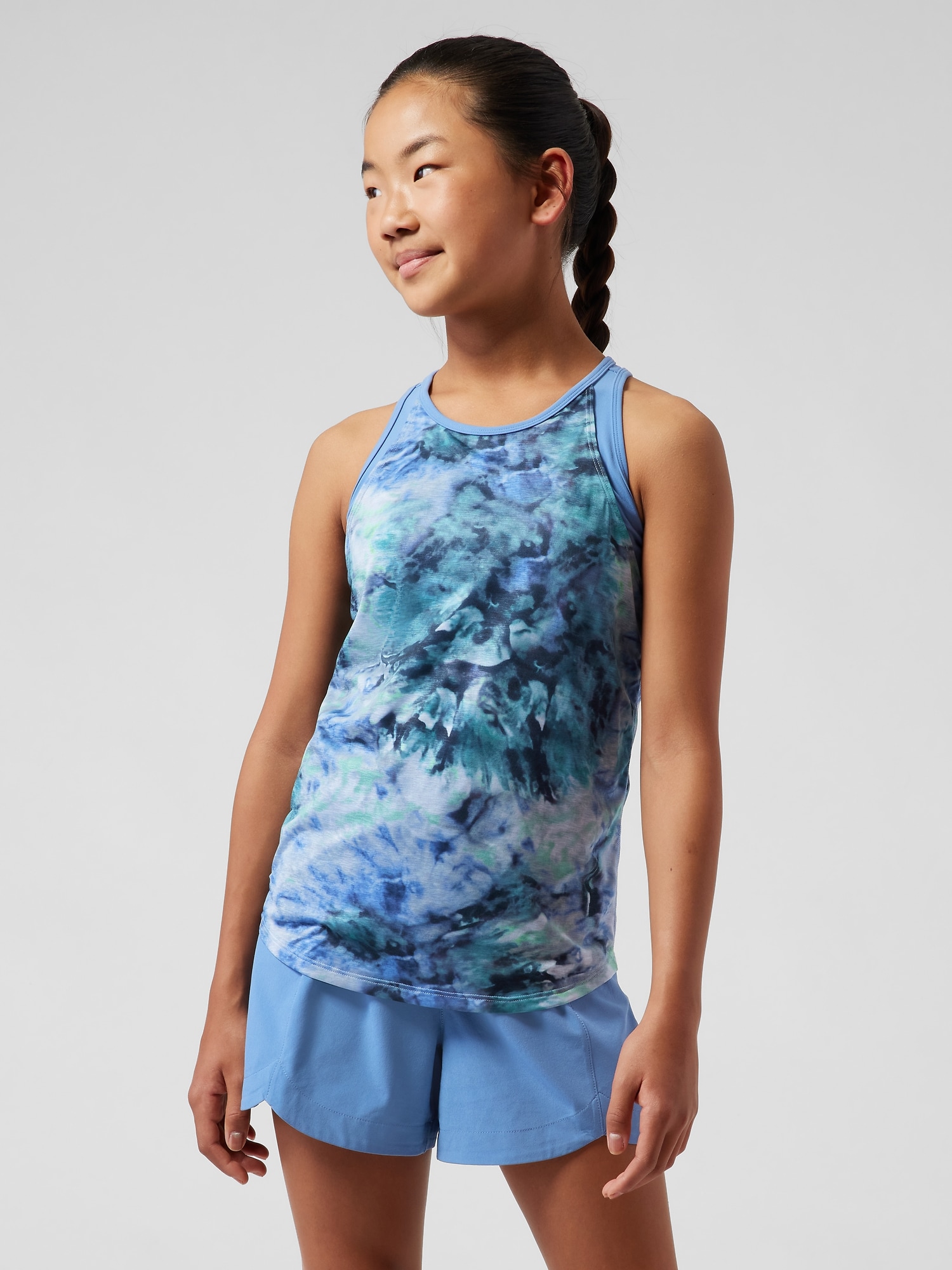 Athleta Girl Perfect Pair Tank blue. 1