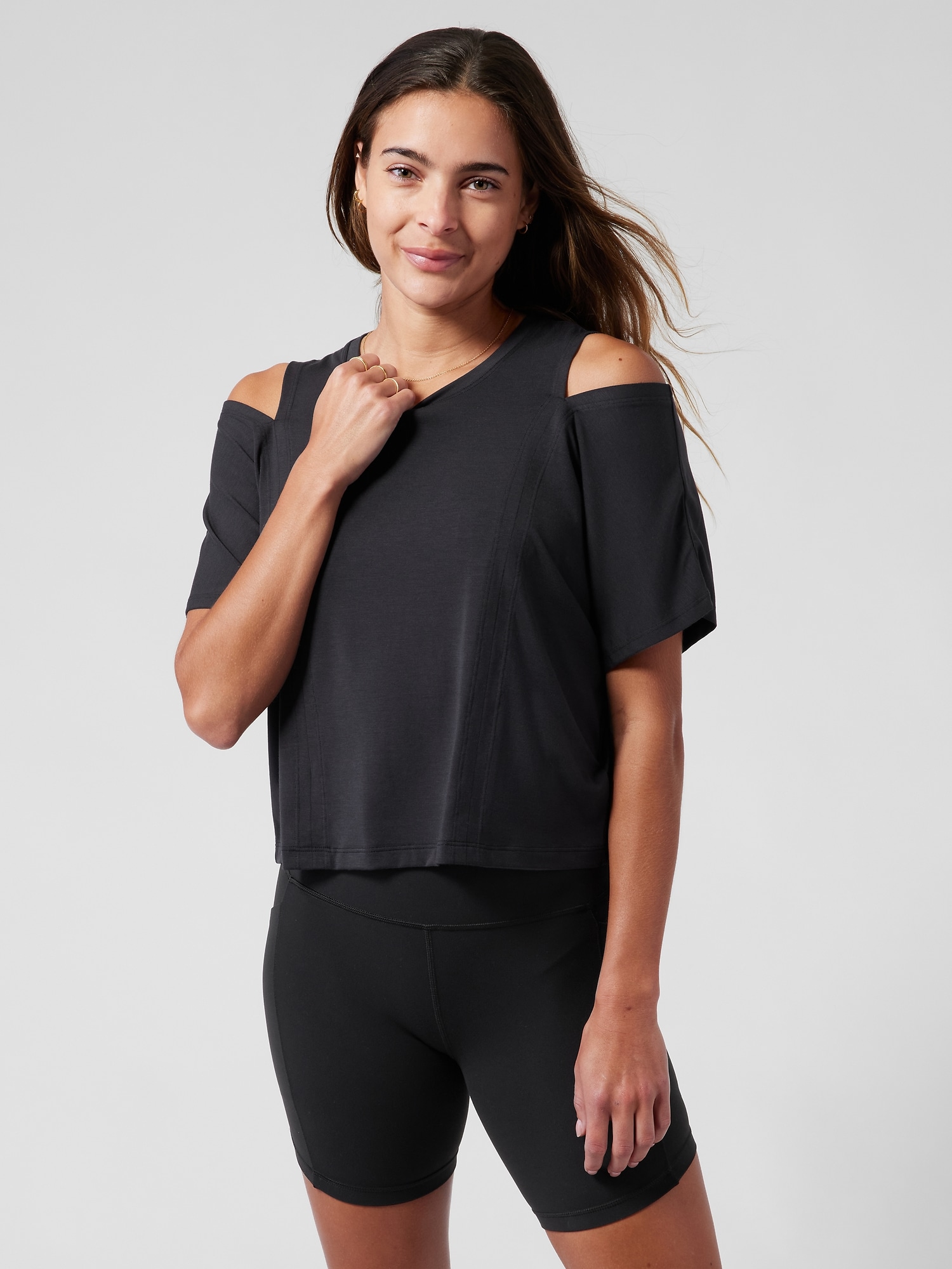 Cold Shoulder Cutout Tee