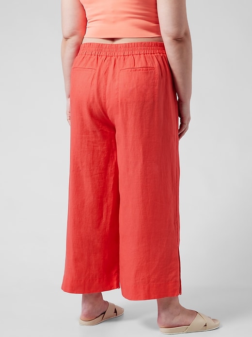 Image number 5 showing, Playa Linen Wide Crop Pant