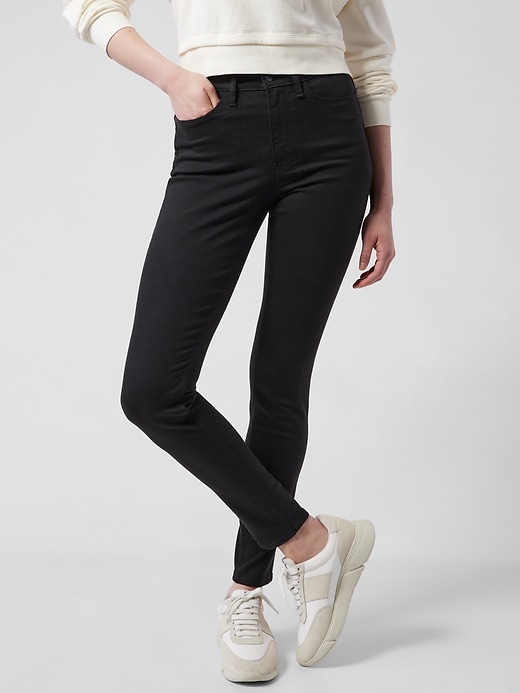 Image number 1 showing, Flex Ultra Skinny Jean Pant in Black