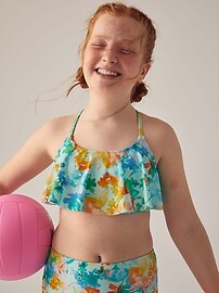Athleta Girl Lumen Floral Bikini Top