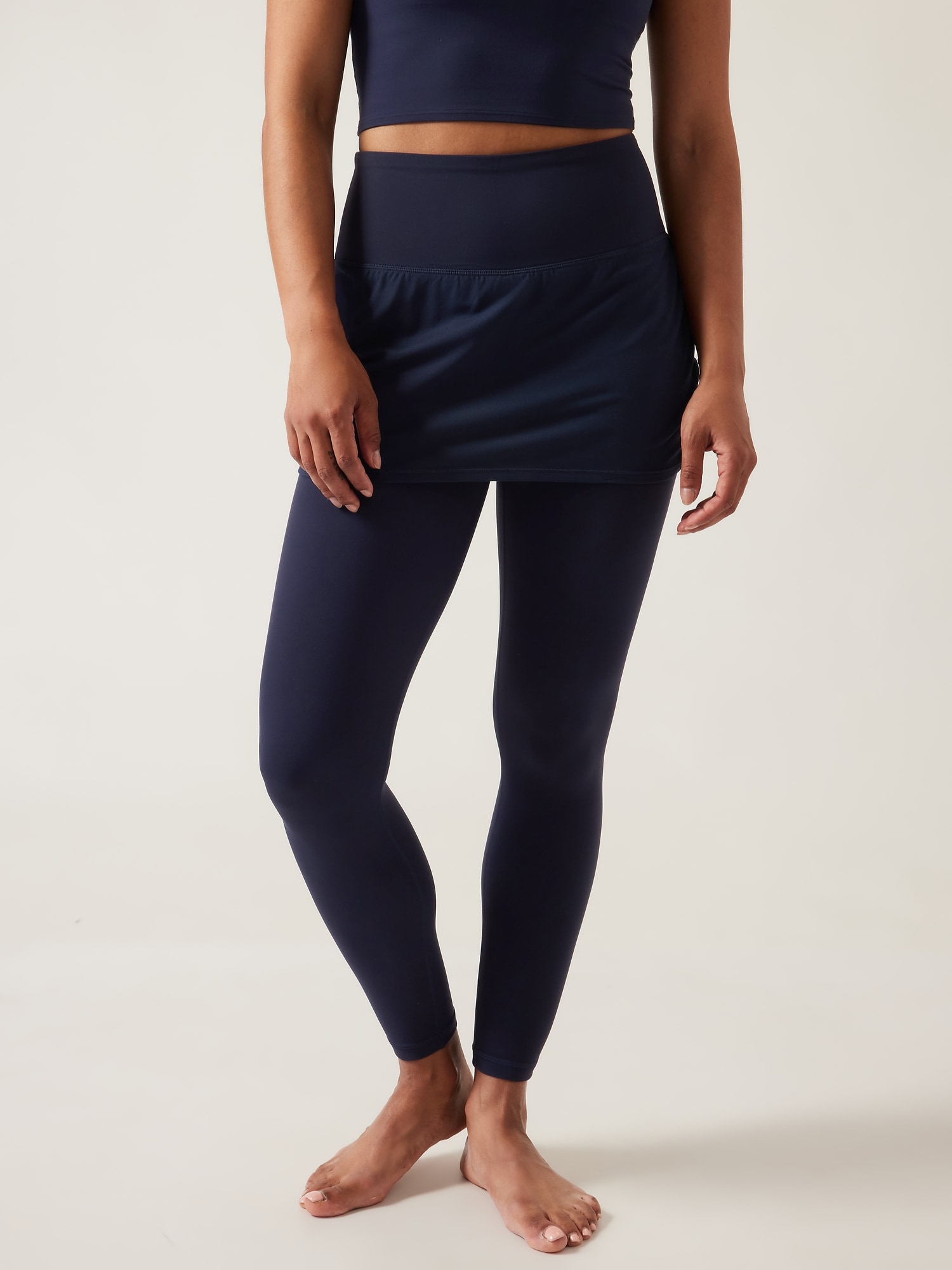 Athleta Elation 2 in 1 7/8 Tight blue. 1