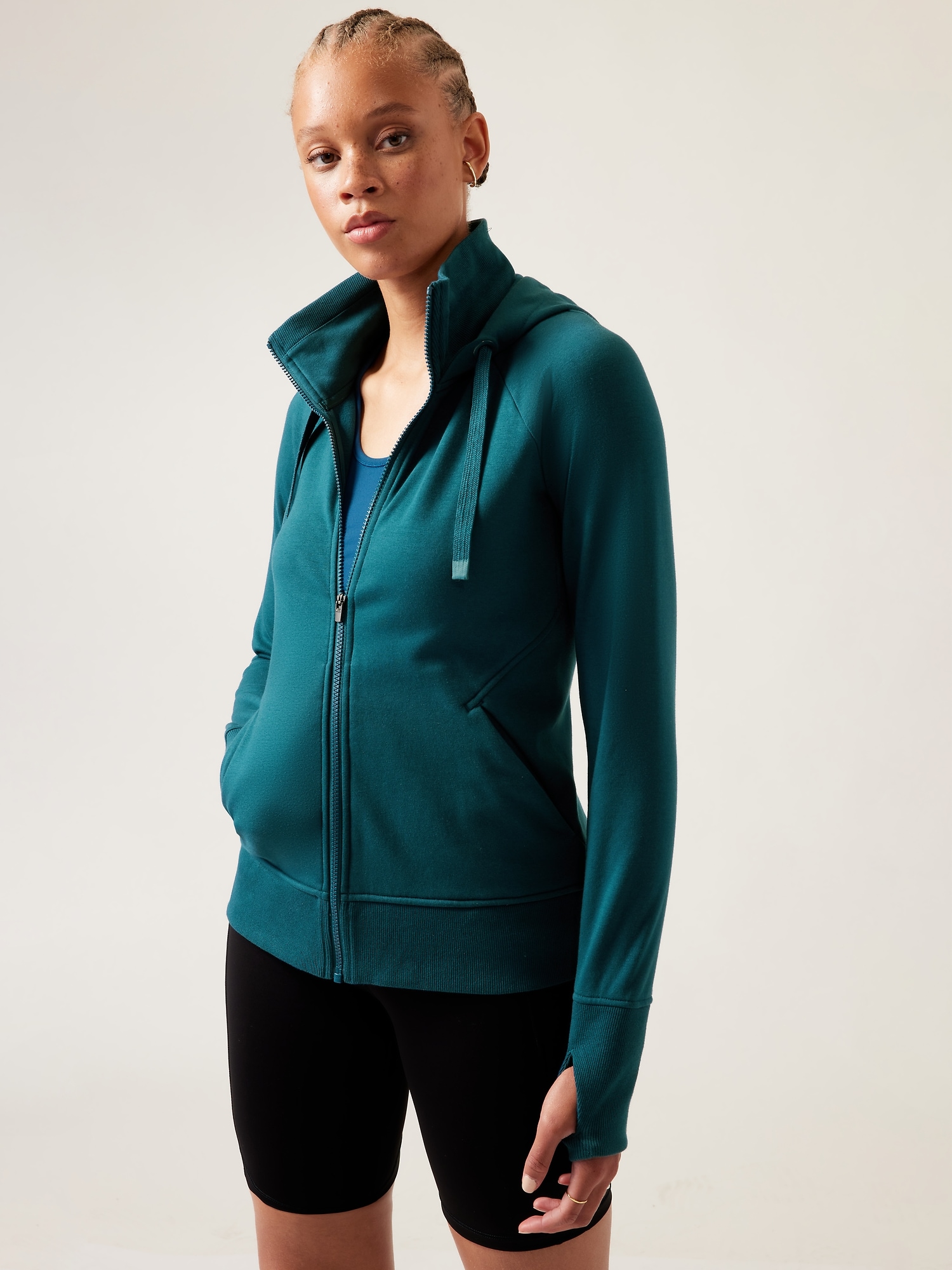 Athleta Triumph Hoodie blue. 1