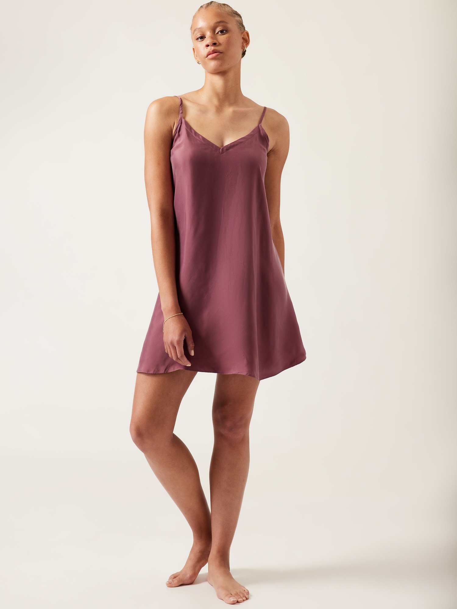 Athleta Calm Cool Slip Dress pink. 1