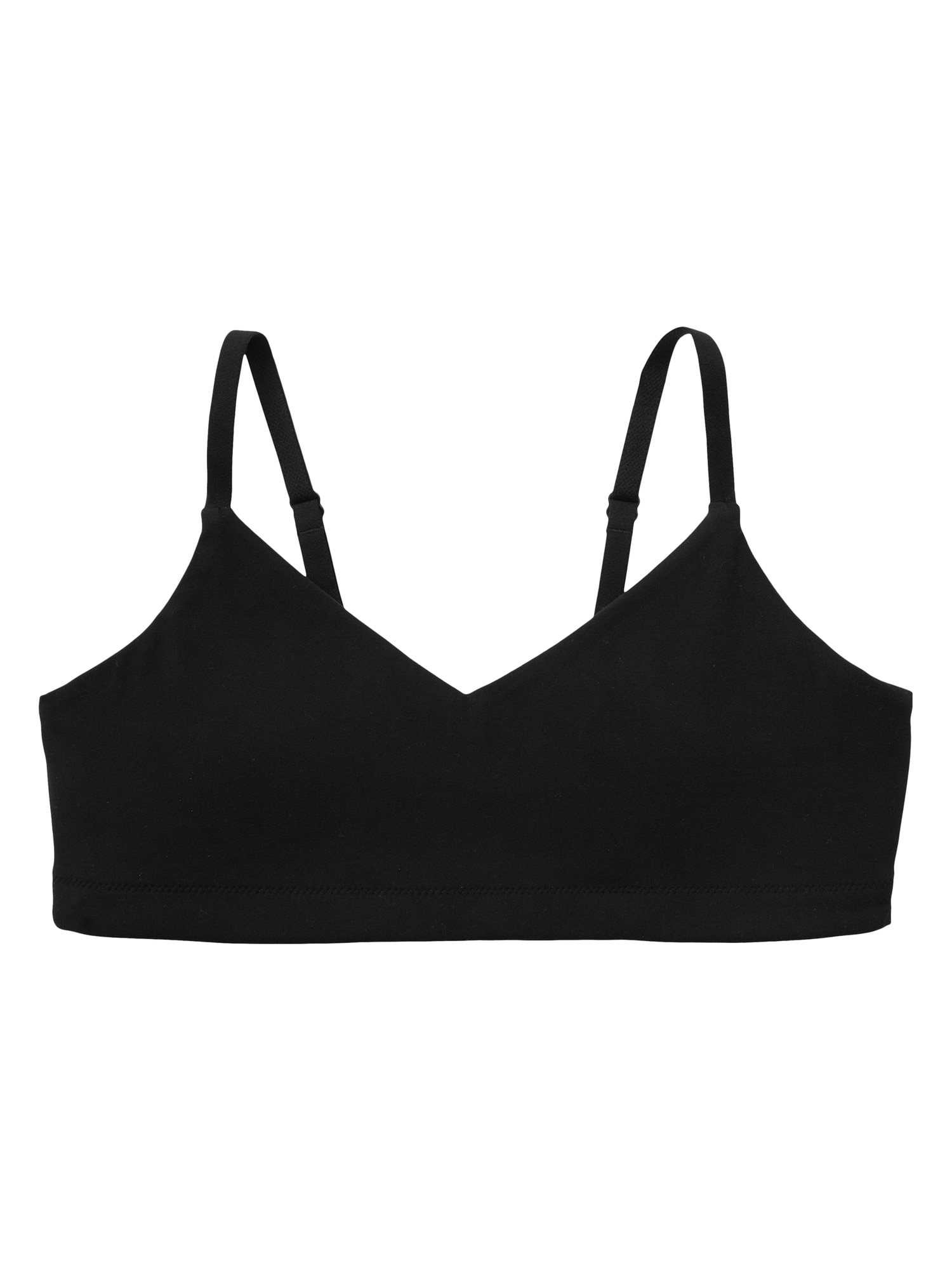 Athleta sports bra 34D black adjustable lightly padded non