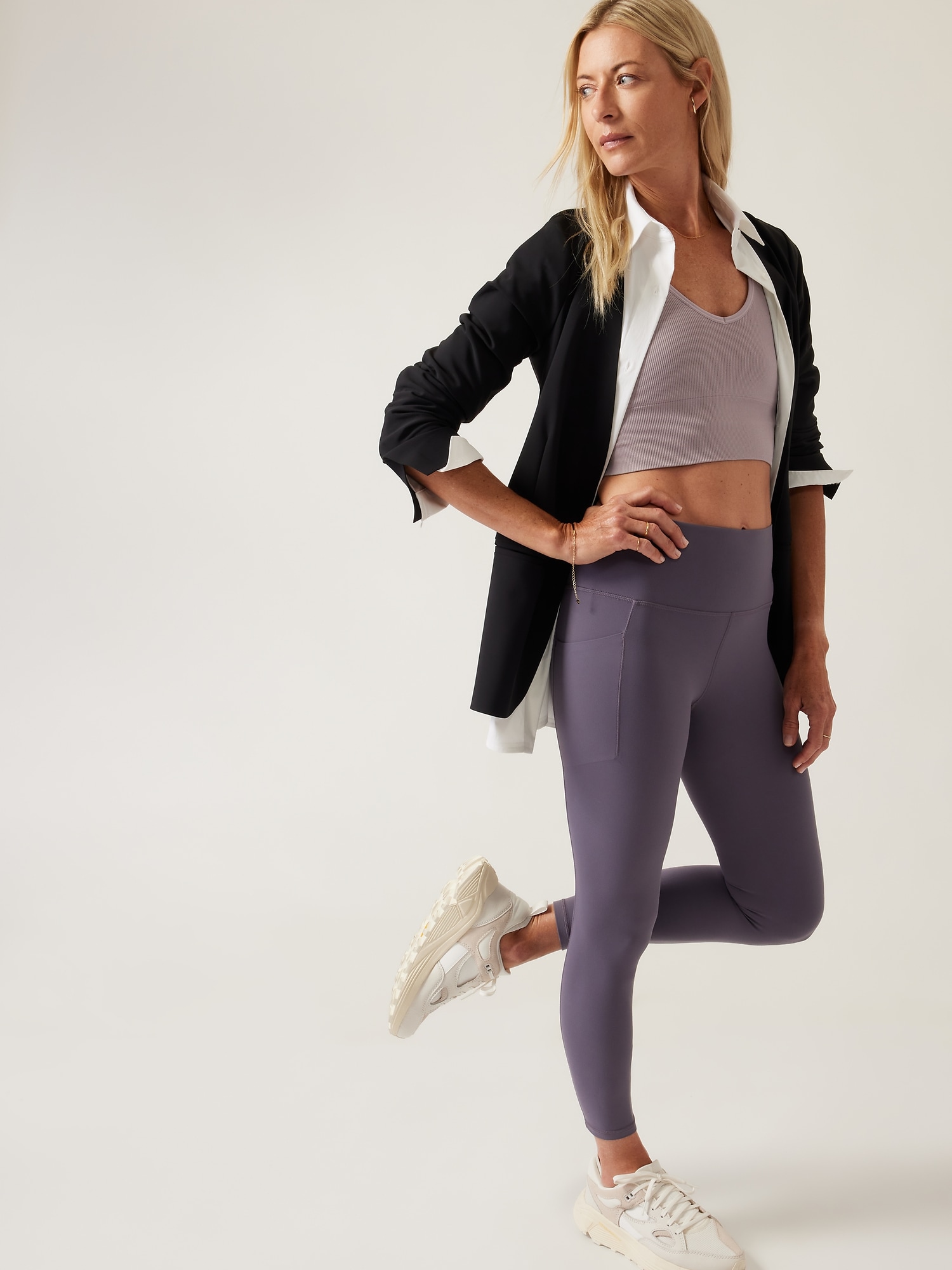 Lululemon Align™ High-rise Cropped Joggers In Heathered Black