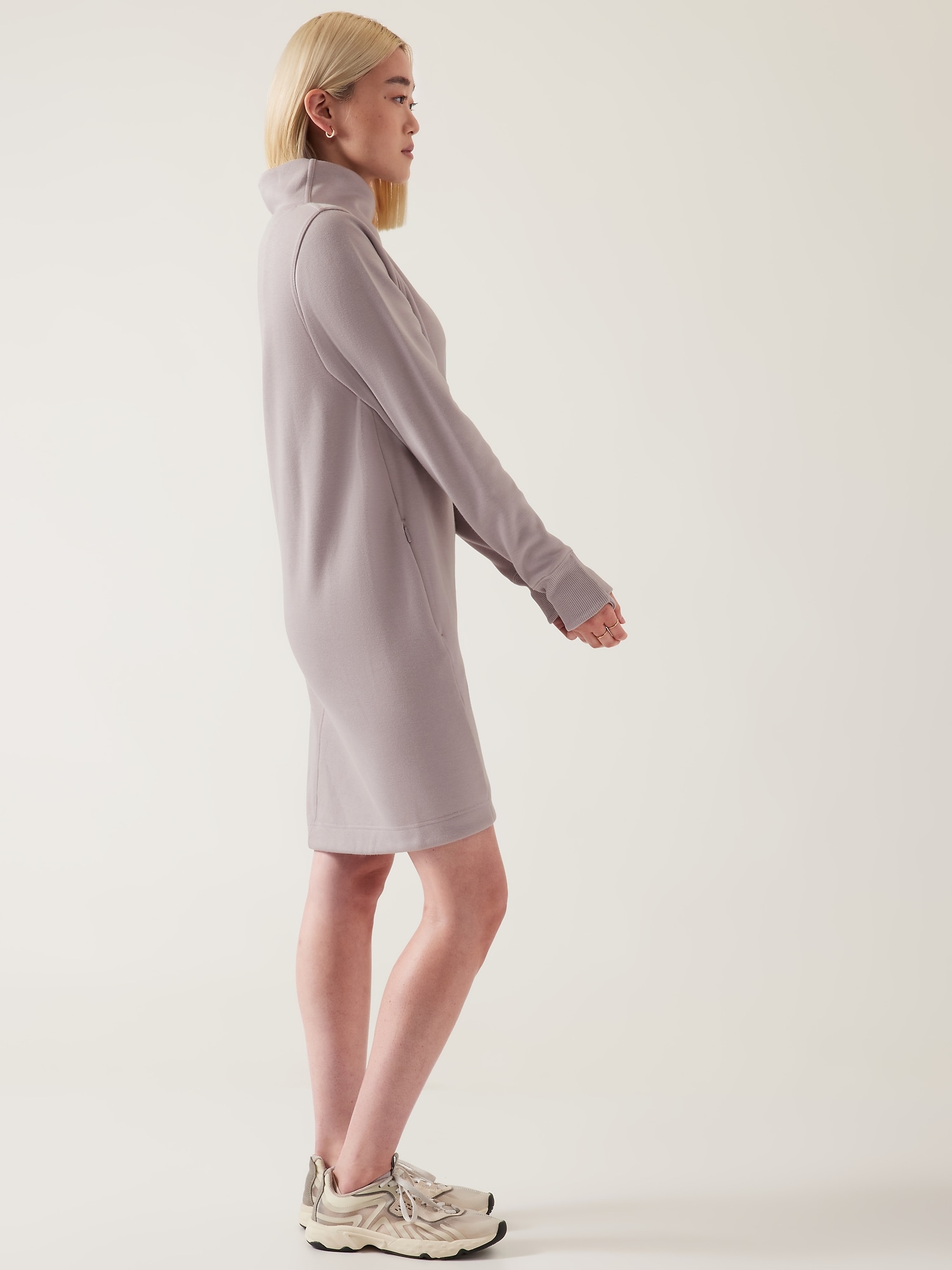 Cozy Karma Mock Neck Dress