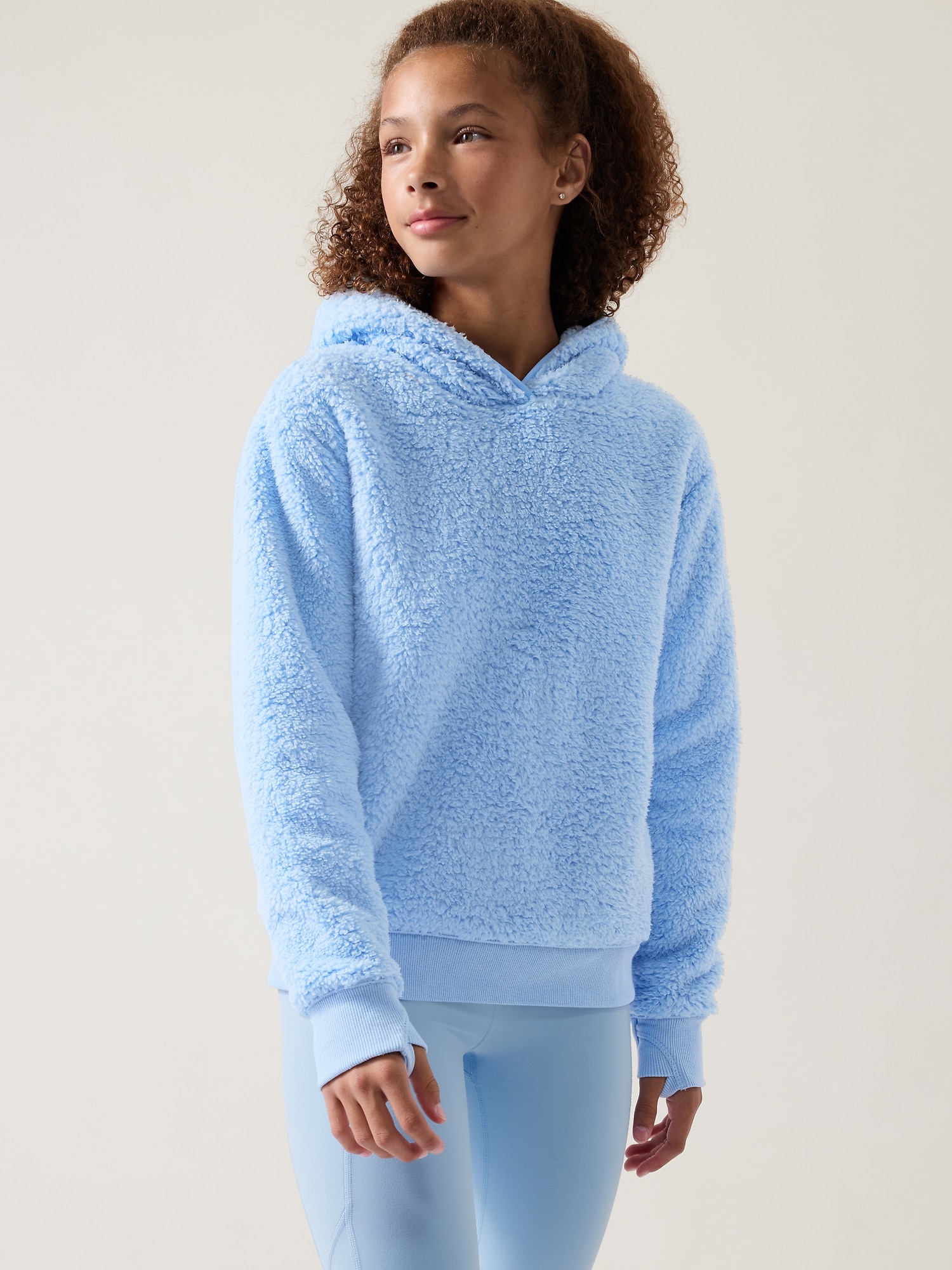 Sherpa deals hoodie girl