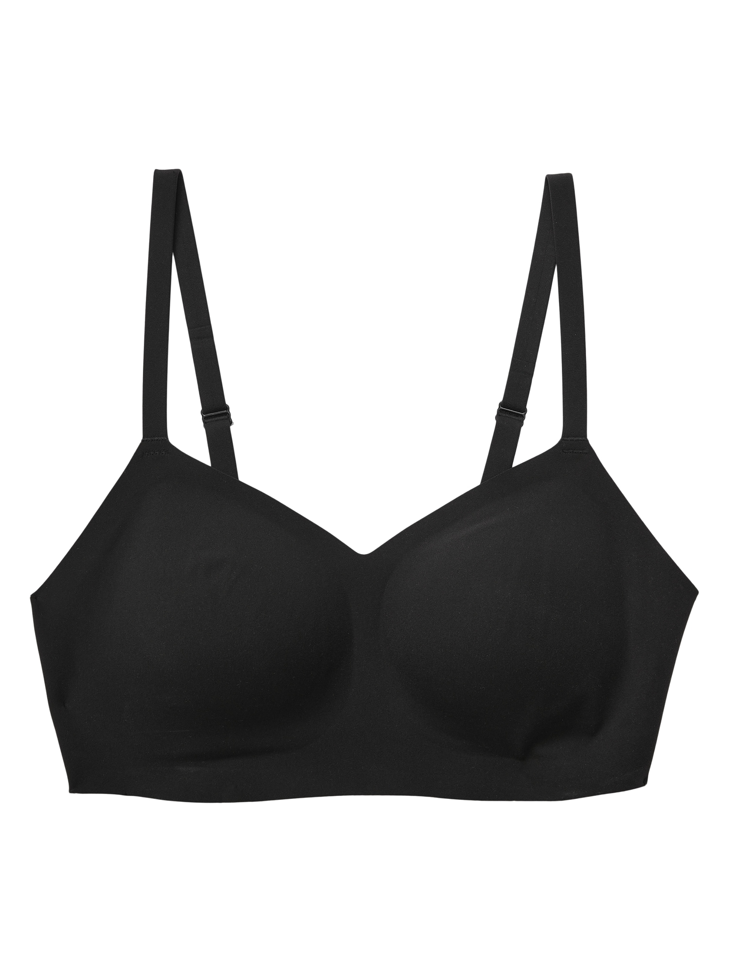 Padded Athletic Bra - Black with dots