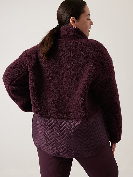 Image number 5 showing, Cozy Sherpa Snap Sweatshirt
