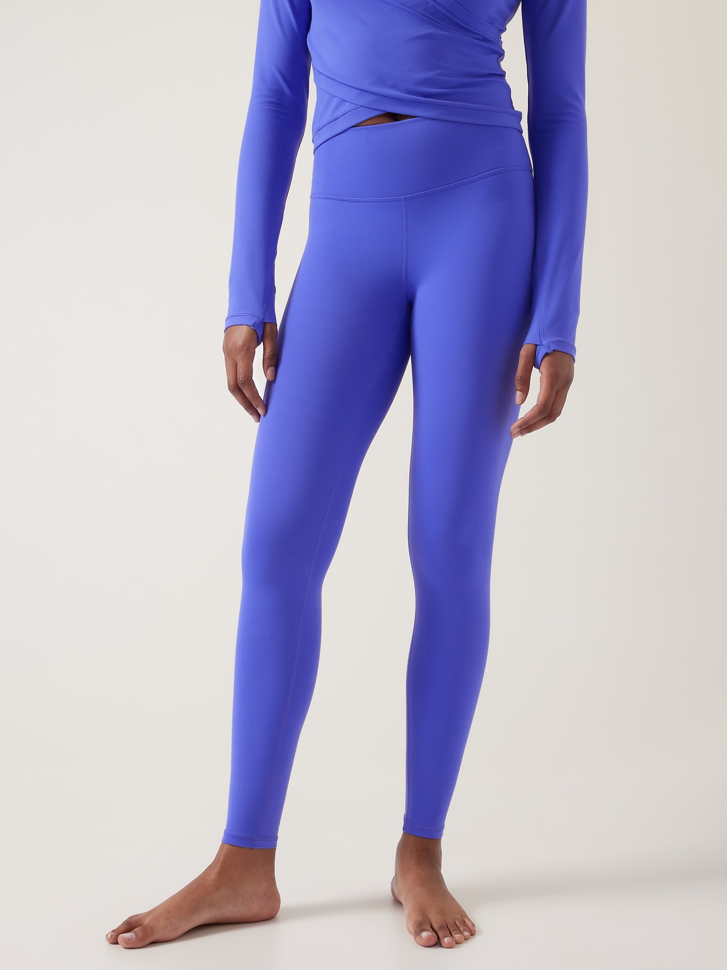 Athleta Transcend Tight blue. 1