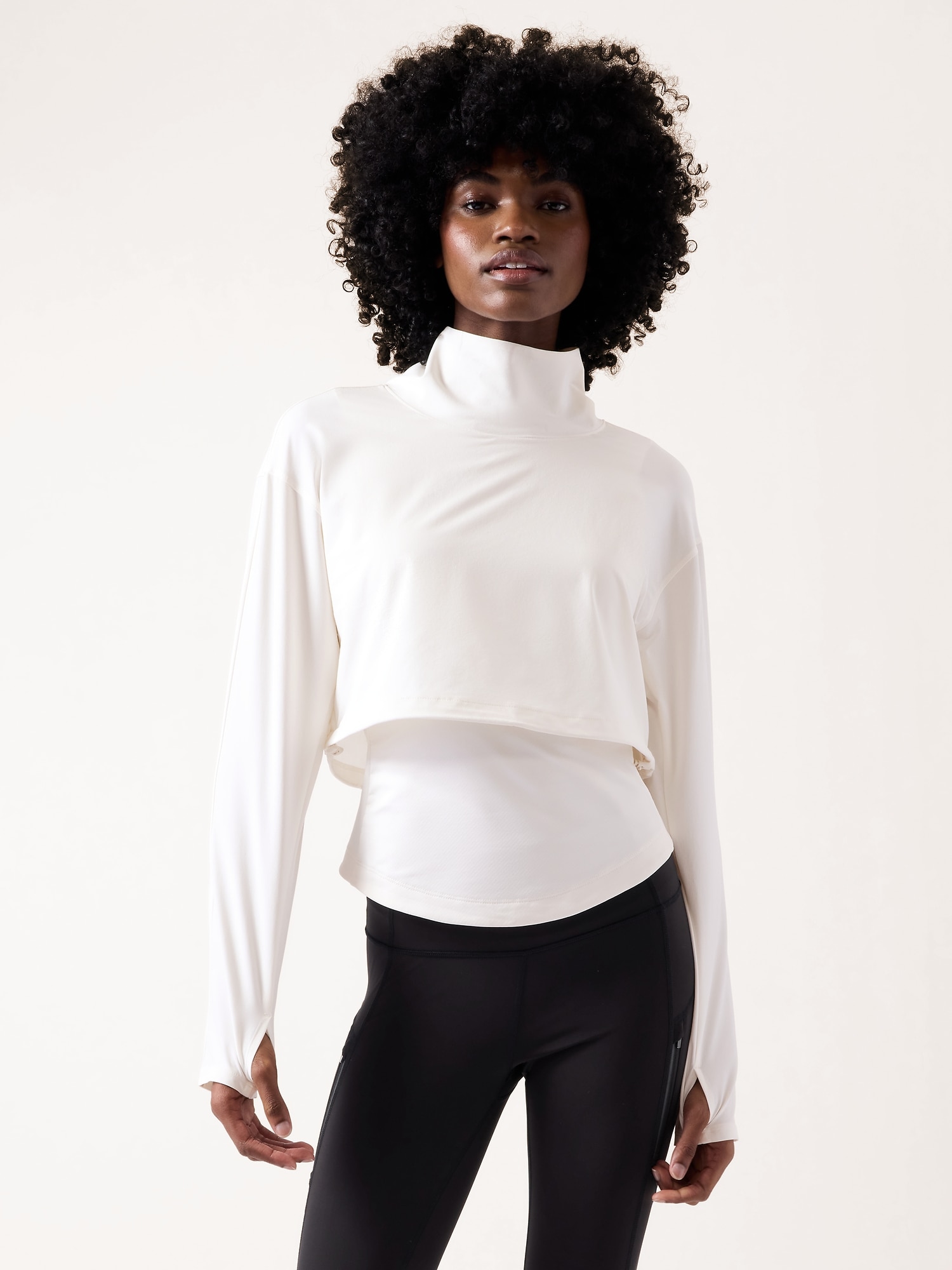 Athleta White Women’s Whistler Hybrid Top outlets