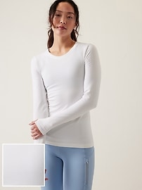 Athleta Seamless Gray Flurry Base Layer Compression Skinny Leggings Size  Small - $25 - From Palmetto